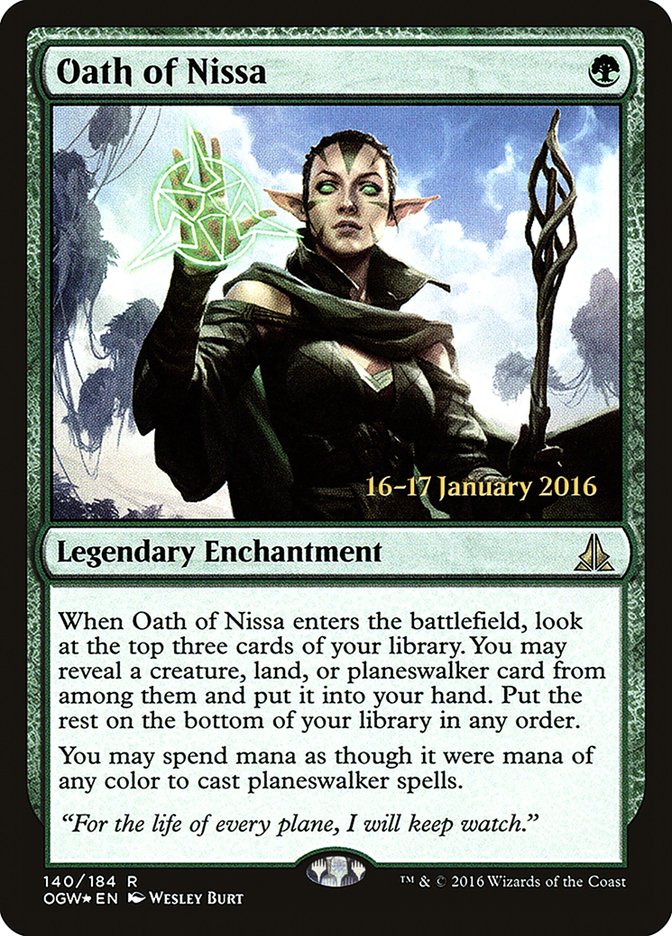 Oath of Nissa [Oath of the Gatewatch Prerelease Promos] | Impulse Games and Hobbies