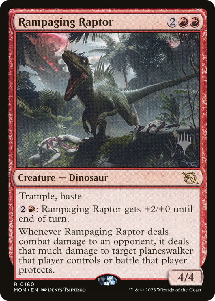 Rampaging Raptor (Promo Pack) [March of the Machine Promos] | Impulse Games and Hobbies