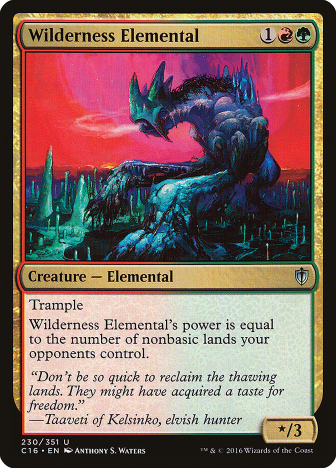 Wilderness Elemental [Commander 2016] | Impulse Games and Hobbies