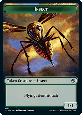 Insect // Cat Double-Sided Token [Starter Commander Decks] | Impulse Games and Hobbies