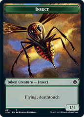 Insect // Soldier Double-Sided Token [Starter Commander Decks] | Impulse Games and Hobbies