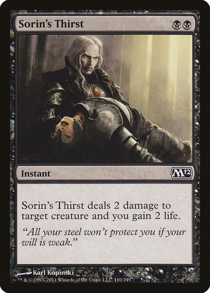 Sorin's Thirst [Magic 2012] | Impulse Games and Hobbies