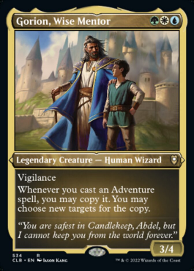 Gorion, Wise Mentor (Foil Etched) [Commander Legends: Battle for Baldur's Gate] | Impulse Games and Hobbies