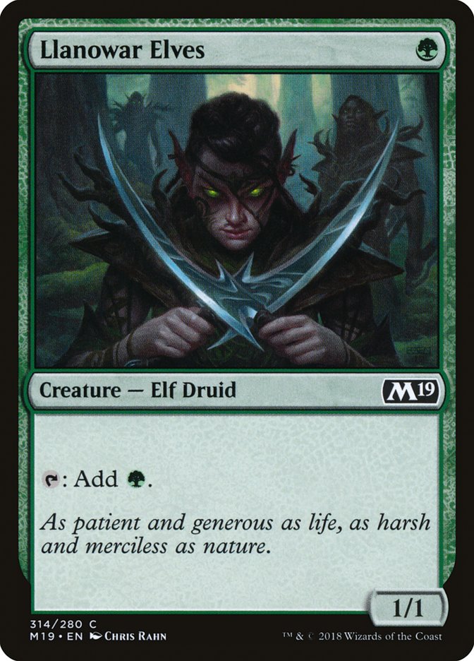 Llanowar Elves [Core Set 2019] | Impulse Games and Hobbies