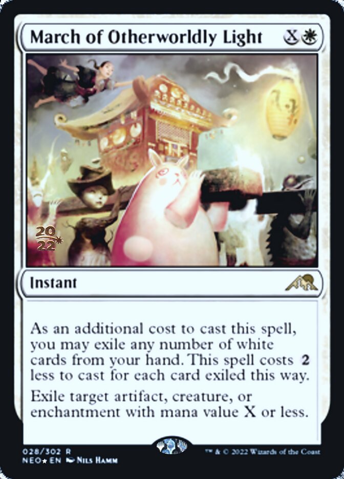 March of Otherworldly Light [Kamigawa: Neon Dynasty Prerelease Promos] | Impulse Games and Hobbies