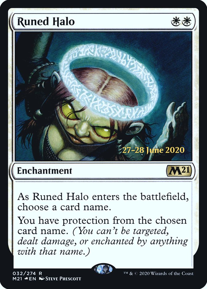 Runed Halo  [Core Set 2021 Prerelease Promos] | Impulse Games and Hobbies