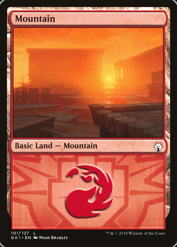 Mountain (101) [Guilds of Ravnica Guild Kit] | Impulse Games and Hobbies