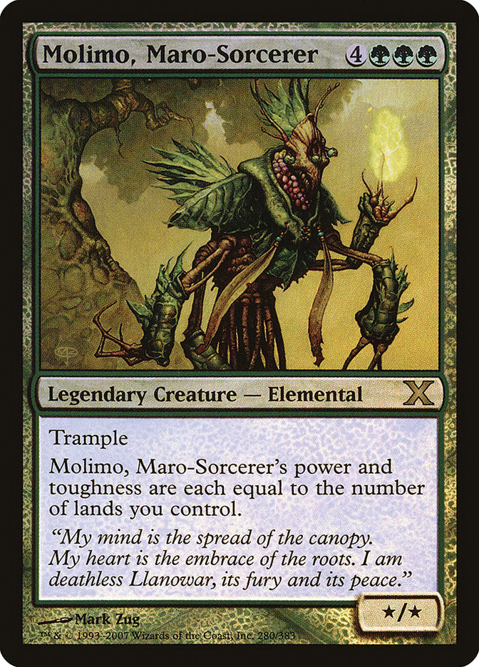 Molimo, Maro-Sorcerer (Premium Foil) [Tenth Edition] | Impulse Games and Hobbies