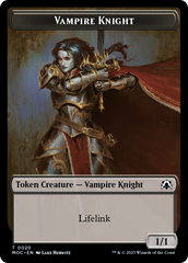 Vampire Knight // Soldier Double-Sided Token [March of the Machine Commander Tokens] | Impulse Games and Hobbies