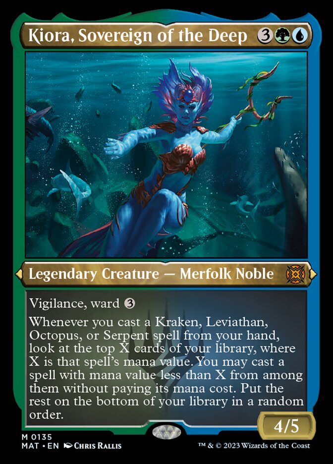 Kiora, Sovereign of the Deep (Foil Etched) [March of the Machine: The Aftermath] | Impulse Games and Hobbies