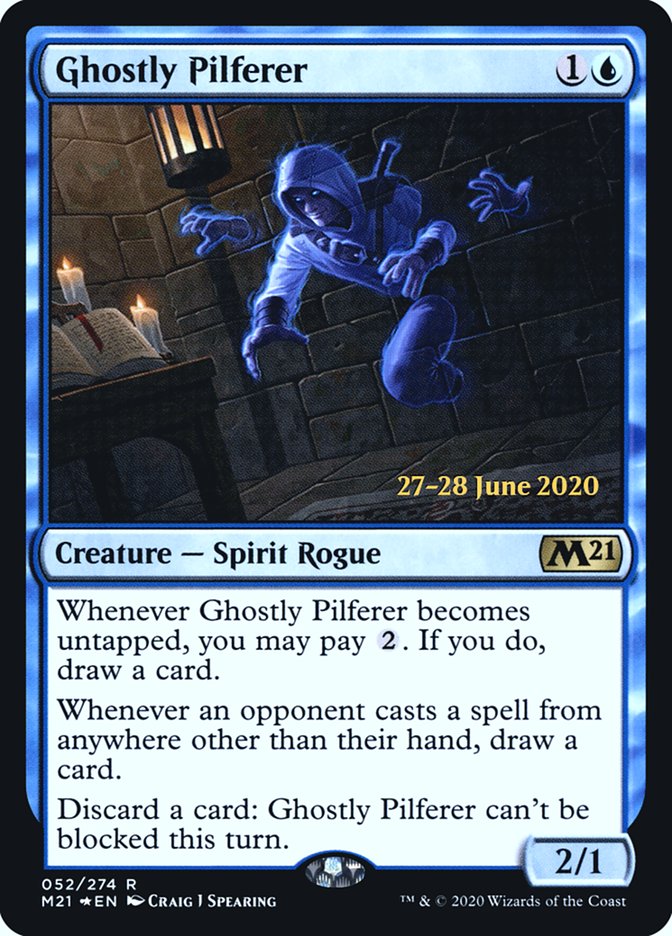 Ghostly Pilferer  [Core Set 2021 Prerelease Promos] | Impulse Games and Hobbies