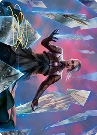 Behold the Multiverse Art Card (Gold-Stamped Signature) [Kaldheim: Art Series] | Impulse Games and Hobbies