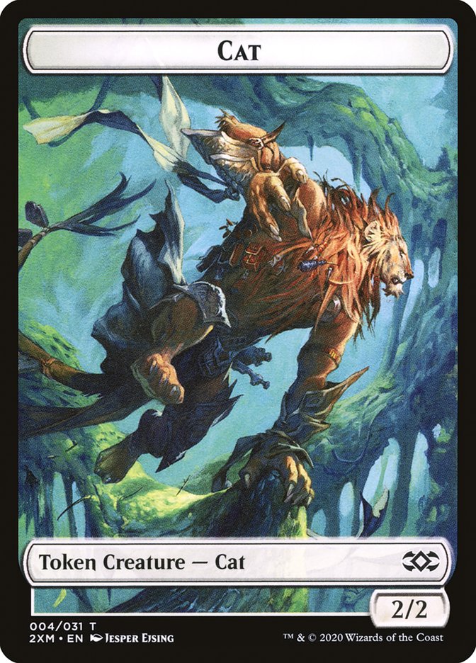 Cat Token [Double Masters Tokens] | Impulse Games and Hobbies