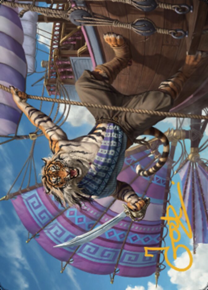 Jedit Ojanen, Mercenary Art Card (Gold-Stamped Signature) [Dominaria United Art Series] | Impulse Games and Hobbies