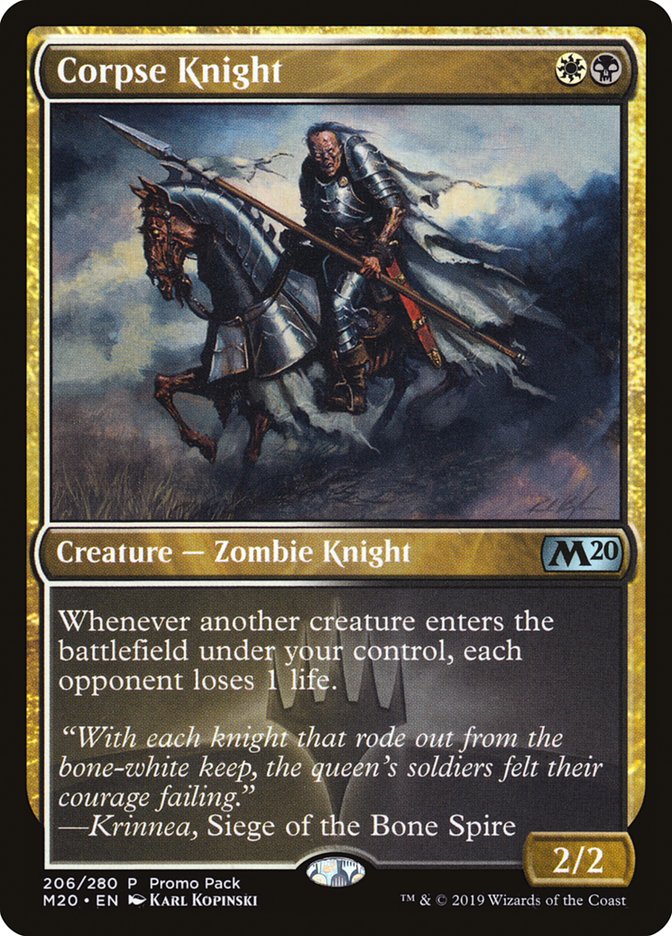 Corpse Knight (Promo Pack) [Core Set 2020 Promos] | Impulse Games and Hobbies