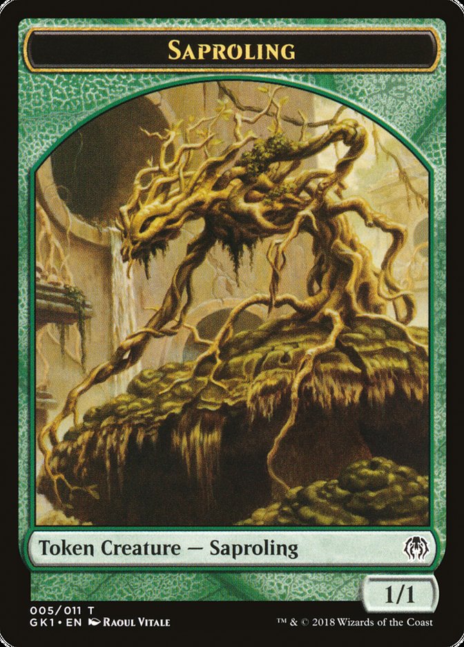 Saproling // Insect Double-Sided Token [Guilds of Ravnica Guild Kit Tokens] | Impulse Games and Hobbies