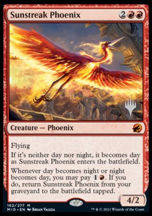 Sunstreak Phoenix (Promo Pack) [Innistrad: Midnight Hunt Promos] | Impulse Games and Hobbies