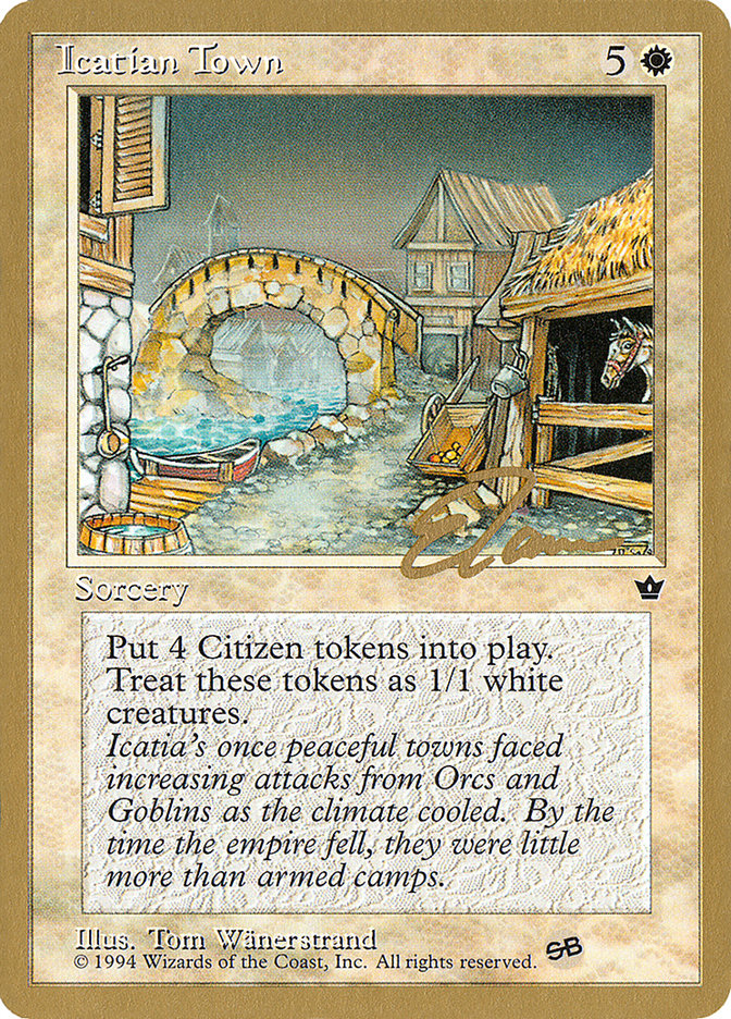 Icatian Town (Eric Tam) (SB) [Pro Tour Collector Set] | Impulse Games and Hobbies