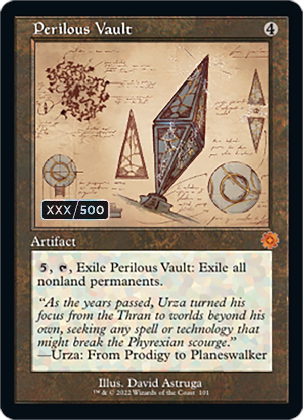 Perilous Vault (Retro Schematic) (Serial Numbered) [The Brothers' War Retro Artifacts] | Impulse Games and Hobbies