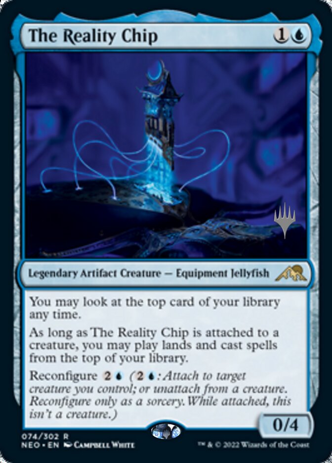 The Reality Chip (Promo Pack) [Kamigawa: Neon Dynasty Promos] | Impulse Games and Hobbies