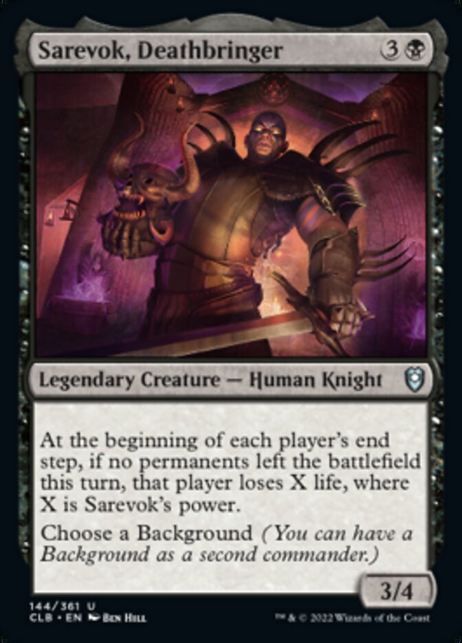 Sarevok, Deathbringer [Commander Legends: Battle for Baldur's Gate] | Impulse Games and Hobbies