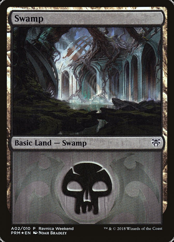 Swamp (A02) [Ravnica Allegiance Ravnica Weekend] | Impulse Games and Hobbies