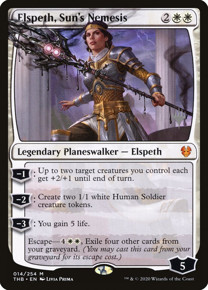 Elspeth, Sun's Nemesis (Promo Pack) [Theros Beyond Death Promos] | Impulse Games and Hobbies