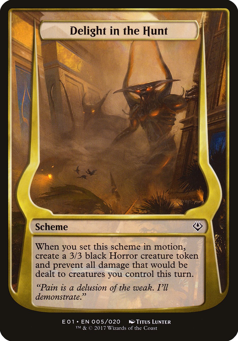 Delight in the Hunt (Schemes) [Archenemy: Nicol Bolas Schemes] | Impulse Games and Hobbies