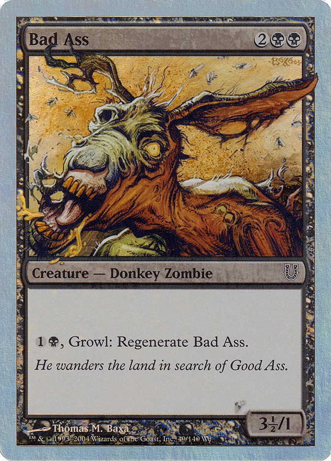 Bad Ass (Alternate Foil) [Unhinged] | Impulse Games and Hobbies
