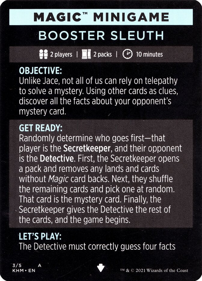 Booster Sleuth (Magic Minigame) [Kaldheim Minigame] | Impulse Games and Hobbies