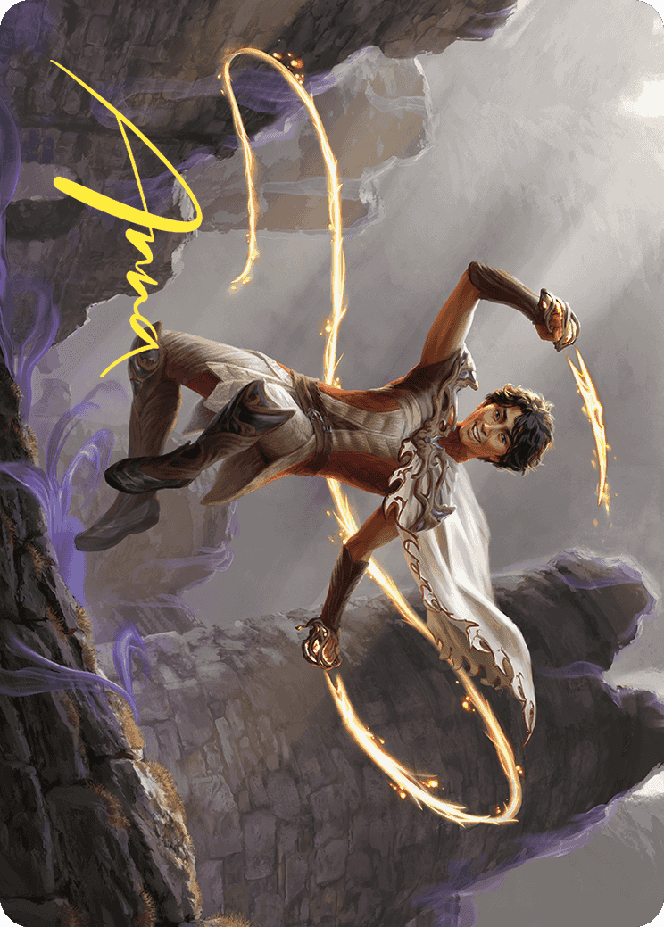 Kellan, the Fae-Blooded Art Card (Gold-Stamped Signature) [Wilds of Eldraine Art Series] | Impulse Games and Hobbies