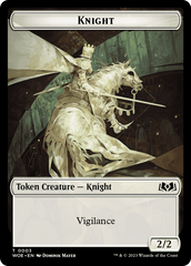 Knight // Food (0013) Double-Sided Token [Wilds of Eldraine Tokens] | Impulse Games and Hobbies