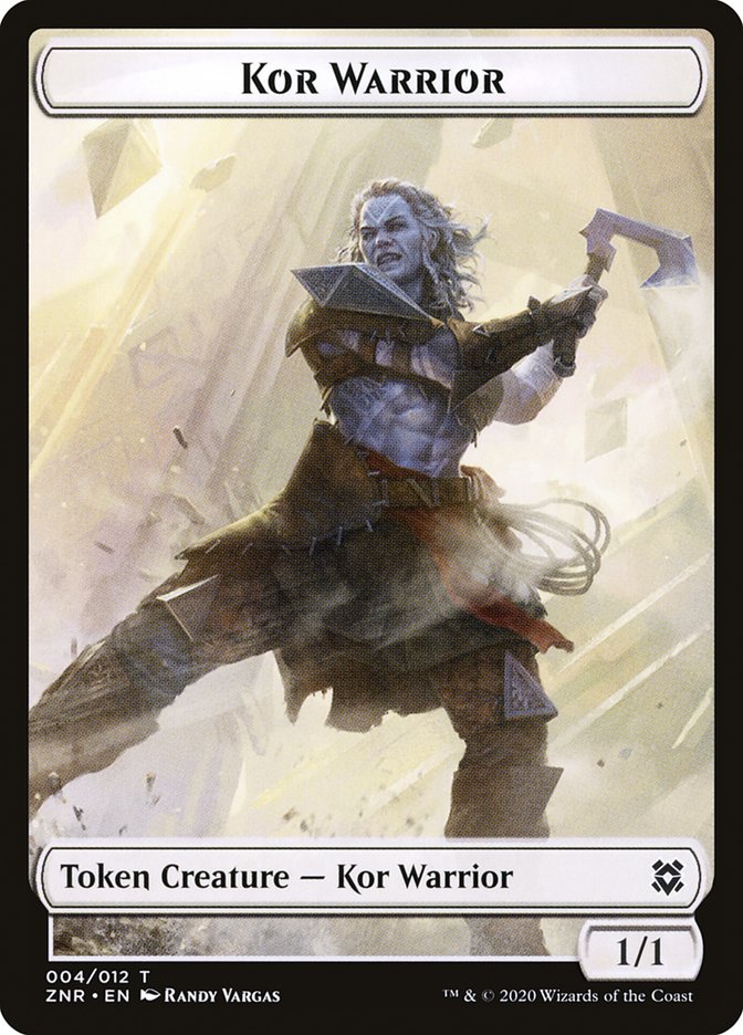 Kor Warrior Token [Zendikar Rising Tokens] | Impulse Games and Hobbies