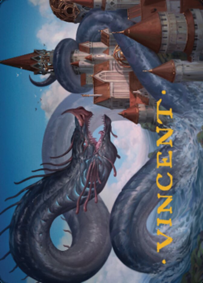 Tolarian Terror Art Card (Gold-Stamped Signature) [Dominaria United Art Series] | Impulse Games and Hobbies