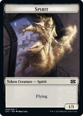 Wrenn and Six Emblem // Spirit Double-sided Token [Double Masters 2022 Tokens] | Impulse Games and Hobbies