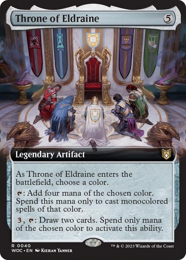 Throne of Eldraine (Extended Art) [Wilds of Eldraine Commander] | Impulse Games and Hobbies