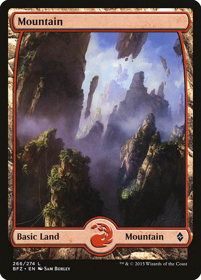 Mountain (266) (Full Art) [Battle for Zendikar] | Impulse Games and Hobbies