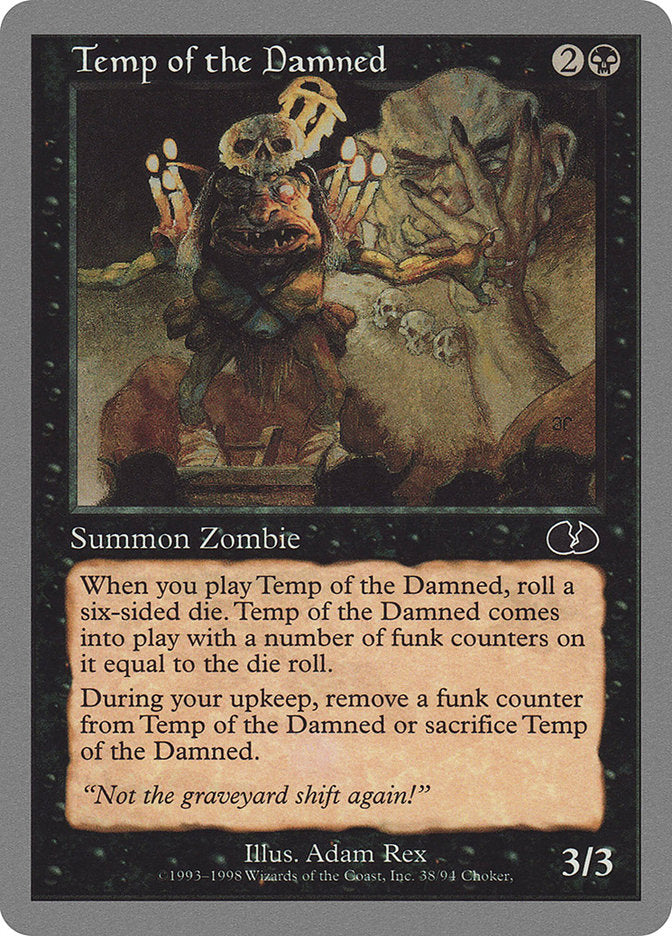 Temp of the Damned [Unglued] | Impulse Games and Hobbies