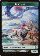 Elemental (09) // Dinosaur Double-Sided Token [March of the Machine Tokens] | Impulse Games and Hobbies