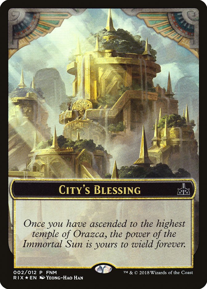 City's Blessing // Elemental Double-Sided Token [Friday Night Magic 2018] | Impulse Games and Hobbies