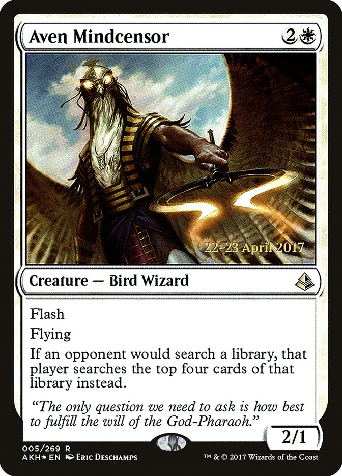 Aven Mindcensor [Amonkhet Prerelease Promos] | Impulse Games and Hobbies