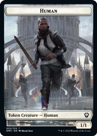 Human // Snake Double-sided Token [Dominaria United Commander Tokens] | Impulse Games and Hobbies