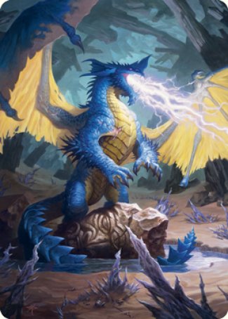 Blue Dragon Art Card [Dungeons & Dragons: Adventures in the Forgotten Realms Art Series] | Impulse Games and Hobbies