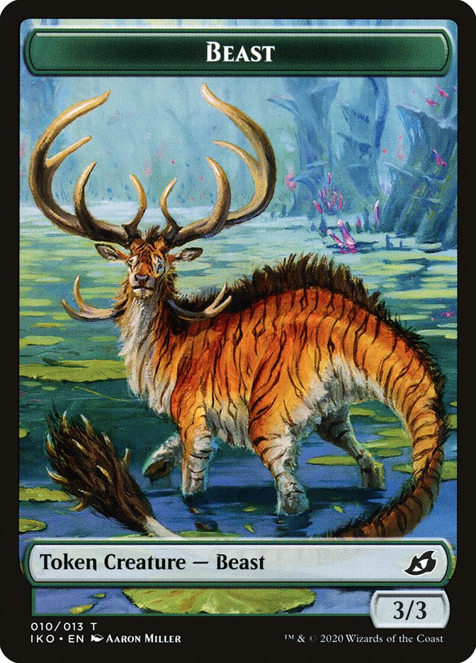 Beast Token [Ikoria: Lair of Behemoths Tokens] | Impulse Games and Hobbies