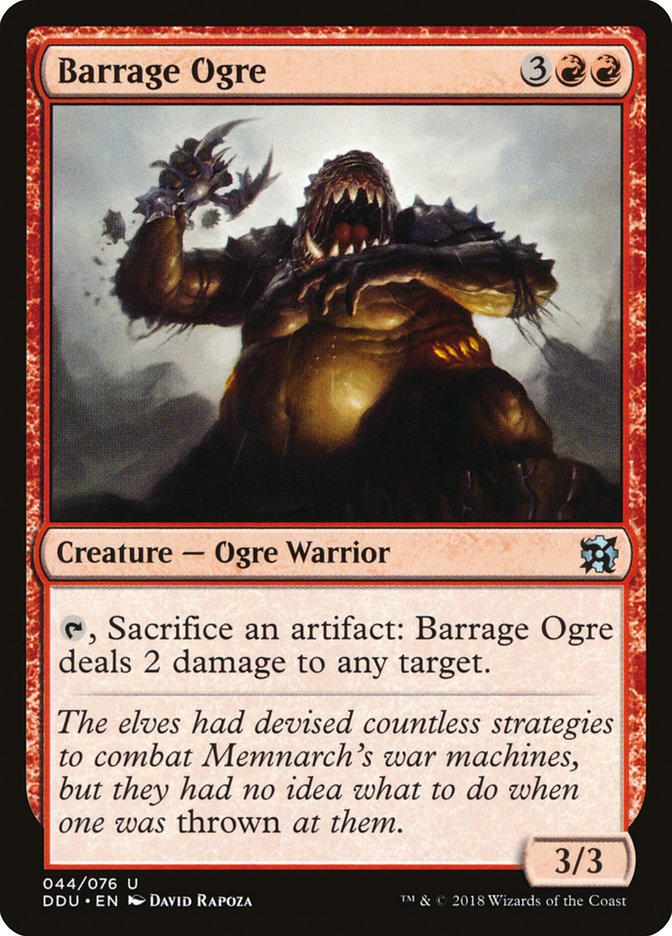 Barrage Ogre [Duel Decks: Elves vs. Inventors] | Impulse Games and Hobbies