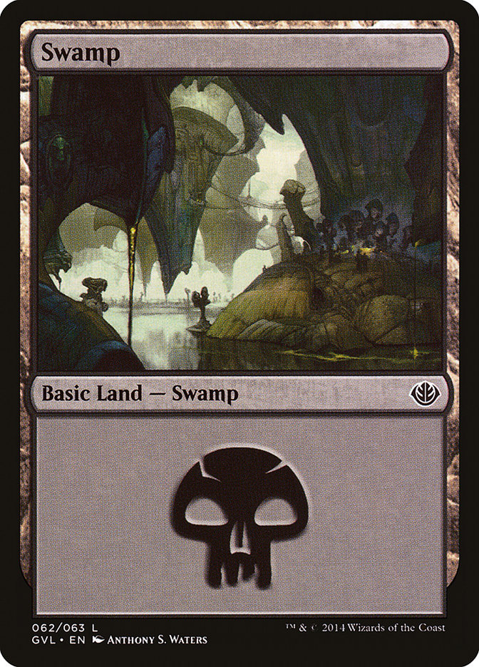 Swamp (62) (Garruk vs. Liliana) [Duel Decks Anthology] | Impulse Games and Hobbies