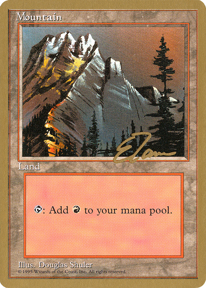 Mountain (et373) (Eric Tam) [Pro Tour Collector Set] | Impulse Games and Hobbies