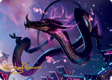 Junji, the Midnight Sky 1 Art Card (Gold-Stamped Signature) [Kamigawa: Neon Dynasty Art Series] | Impulse Games and Hobbies