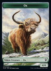 Treasure // Ox Double-sided Token [Commander Legends: Battle for Baldur's Gate Tokens] | Impulse Games and Hobbies