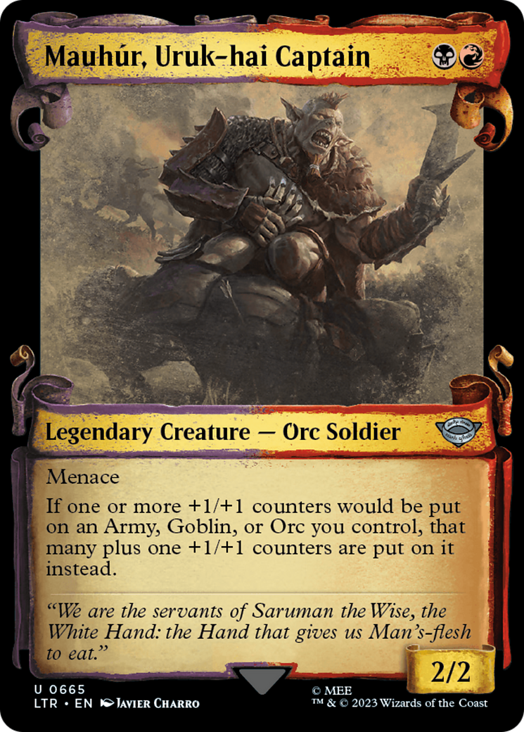 Mauhur, Uruk-hai Captain [The Lord of the Rings: Tales of Middle-Earth Showcase Scrolls] | Impulse Games and Hobbies